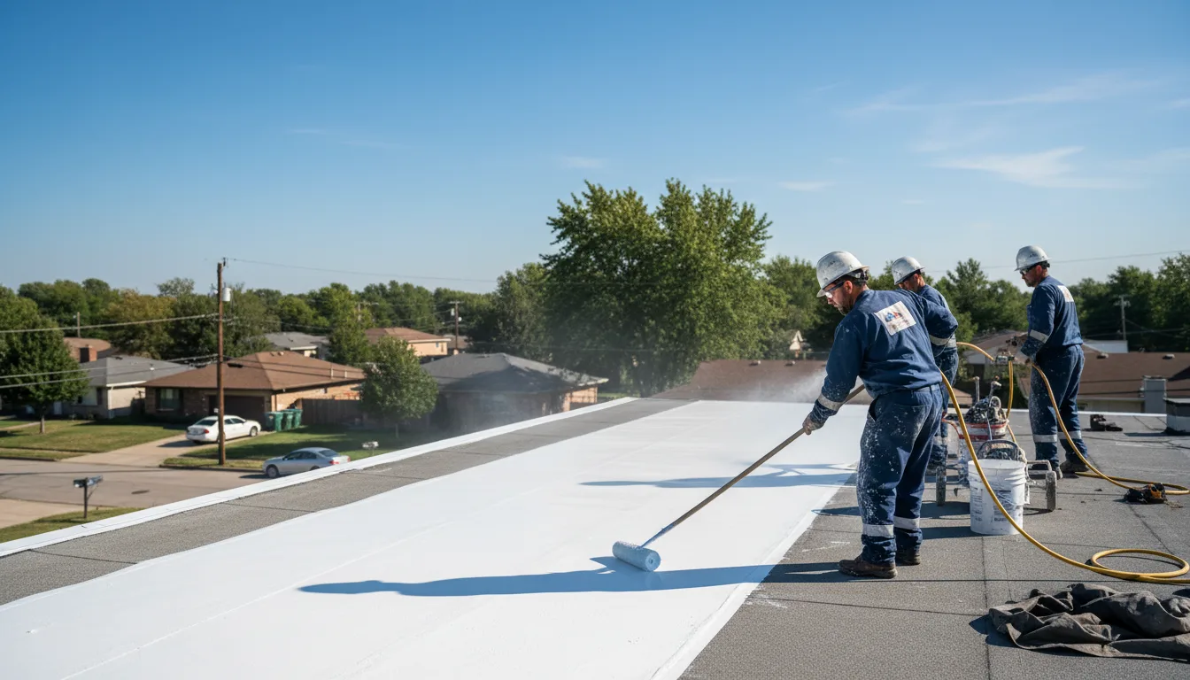 Commercial roof coating in Davenport, ND near me